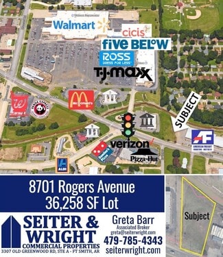 Plus de détails pour 8701 Rogers Ave, Fort Smith, AR - Terrain à vendre