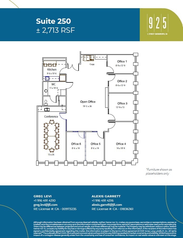 925 L St, Sacramento, CA à louer Plan d’étage– Image 1 sur 1