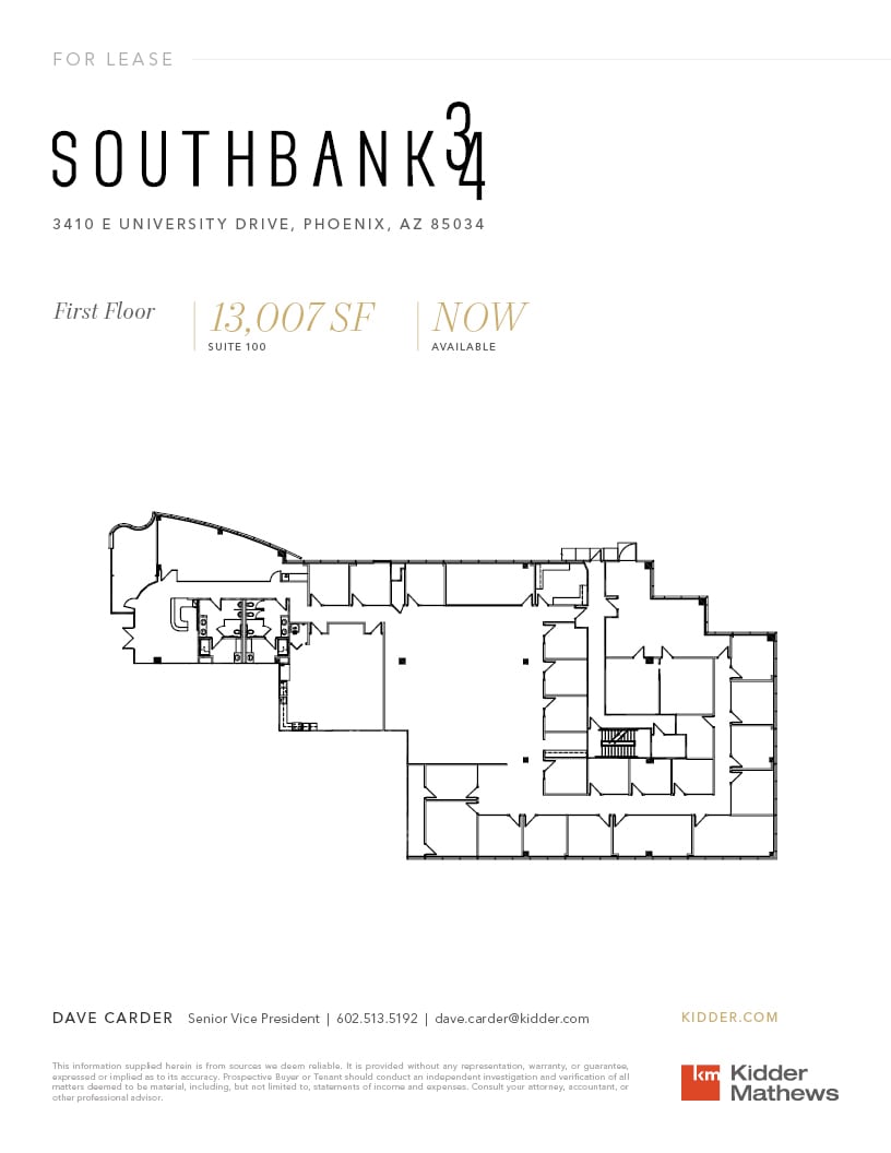 3410 E University Dr, Phoenix, AZ à louer Plan d’étage– Image 1 sur 1