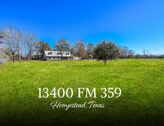 Plus de détails pour 13400 FM 359 Rd, Hempstead, TX - Terrain à vendre