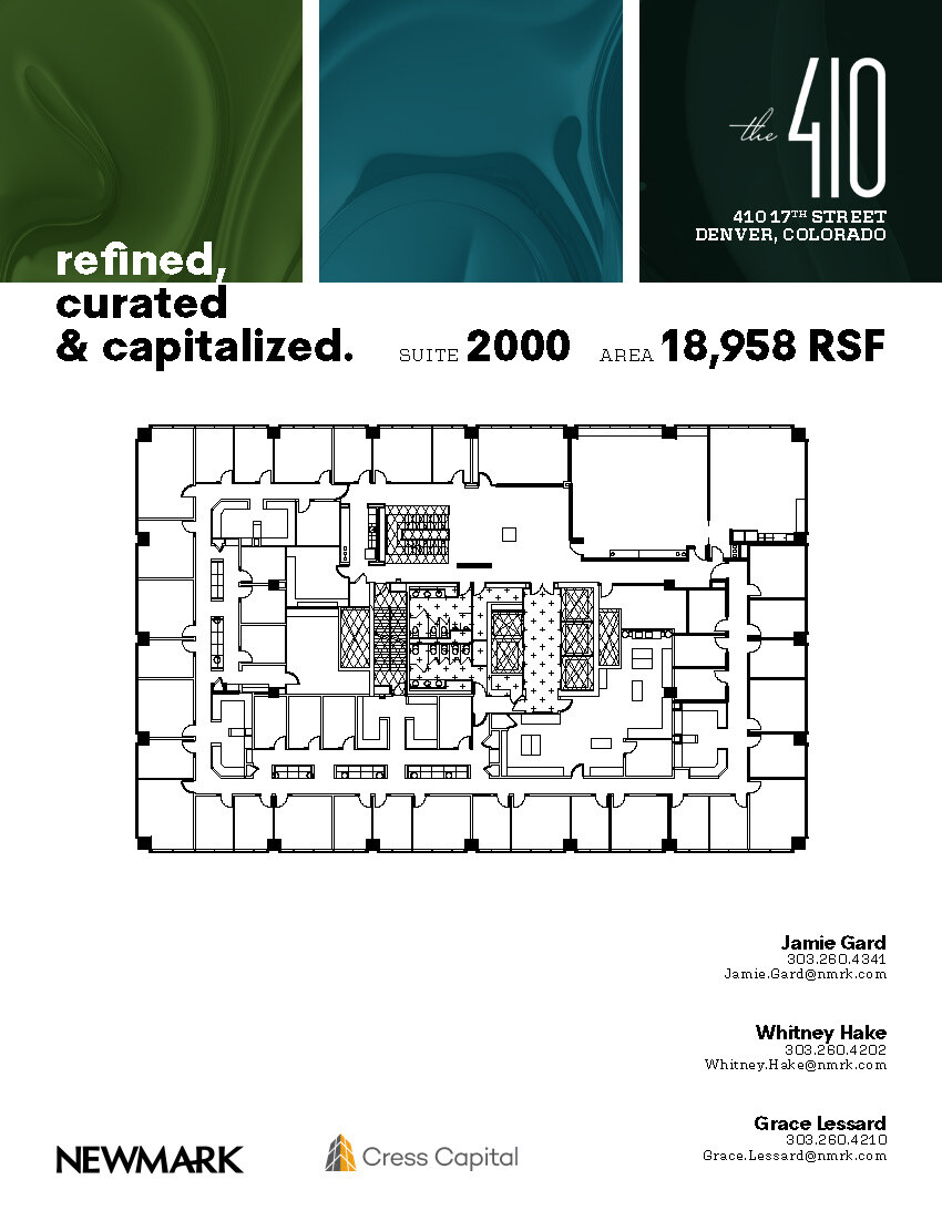 410 17th St, Denver, CO à louer Plan d’étage– Image 1 sur 1