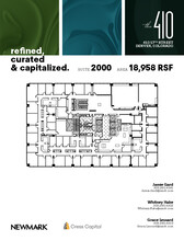410 17th St, Denver, CO à louer Plan d’étage– Image 1 sur 1