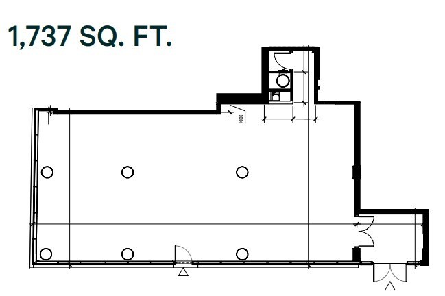 1815-1819 Rue Sainte-Catherine O, Montréal, QC à louer Plan d’étage– Image 1 sur 1
