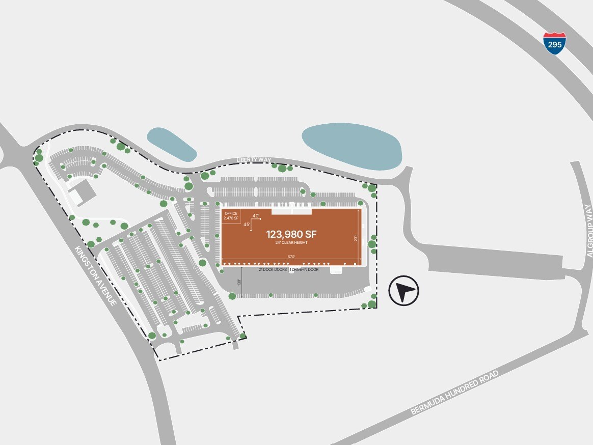 701 Liberty Way, Chester, VA à louer Plan de site– Image 1 sur 2