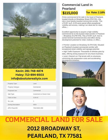 2012 Broadway St, Pearland, TX à vendre - Photo de l’immeuble – Image 2 sur 12