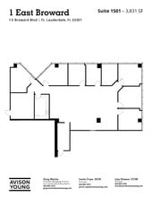 1 E Broward Blvd, Fort Lauderdale, FL à louer Plan d’étage– Image 1 sur 1