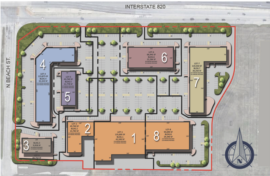 5000 N Beach St, Haltom City, TX à louer - Plan de site – Image 3 sur 4