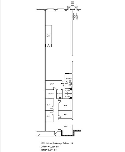 1665 Lakes Pky, Lawrenceville, GA à louer - Plan d’étage – Image 2 sur 21
