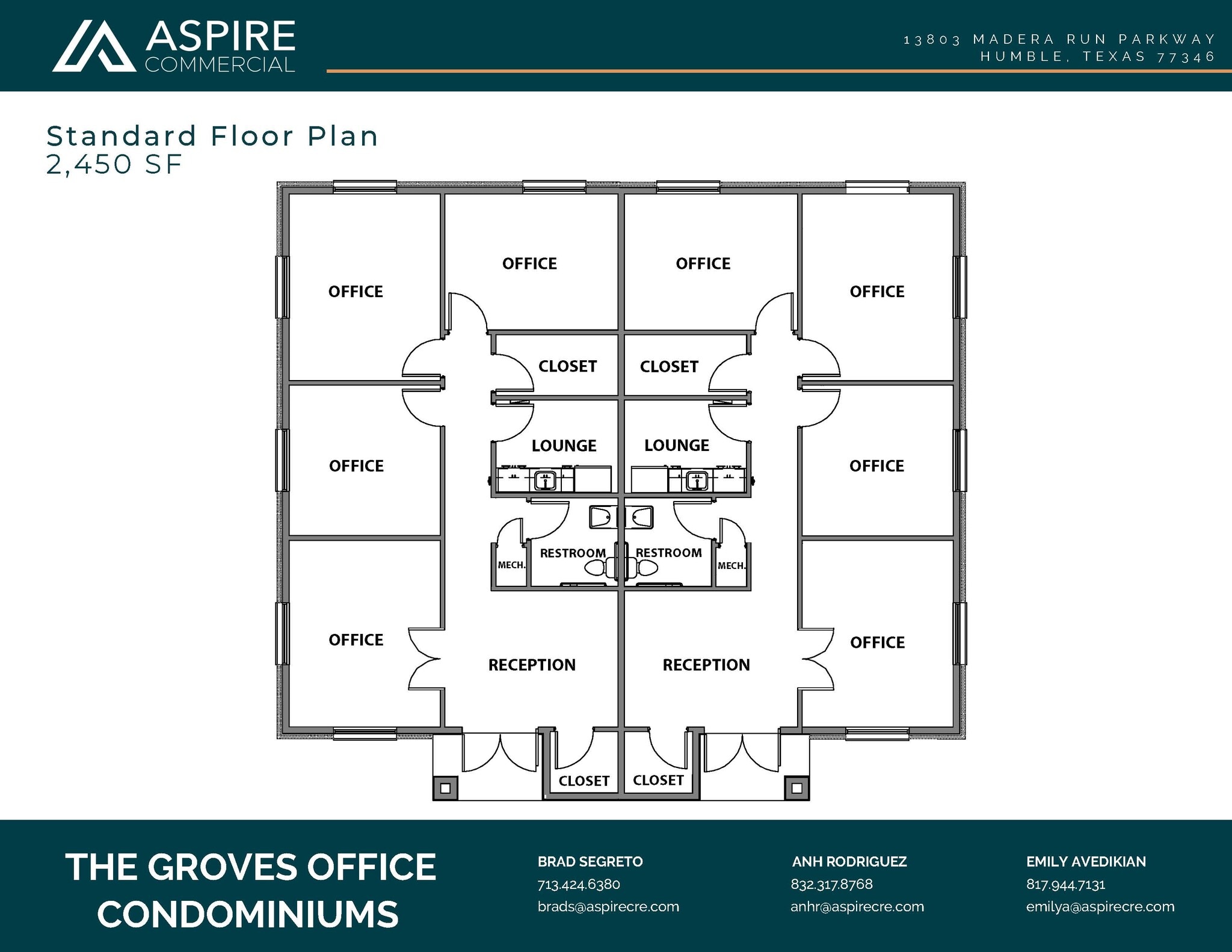 13803 Madera Run, Humble, TX à louer Plan d’étage– Image 1 sur 8