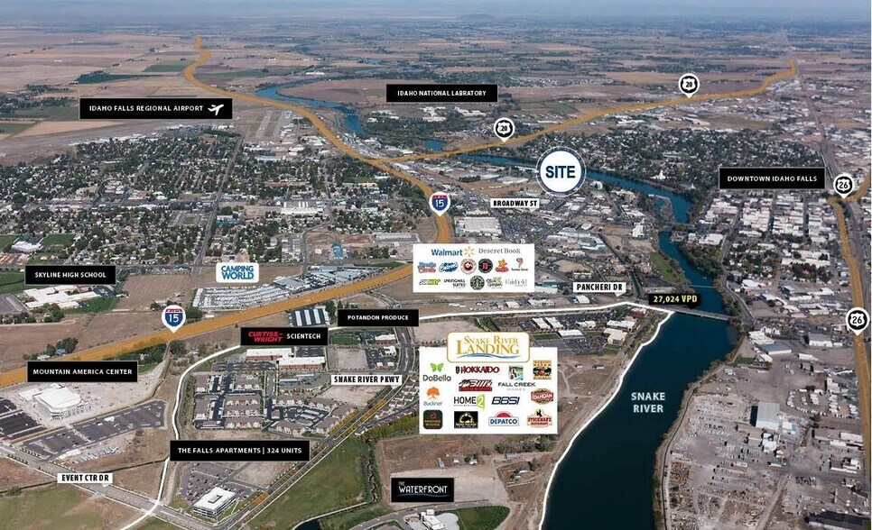 683 Lindsay Blvd, Idaho Falls, ID à vendre - Aérien – Image 3 sur 3