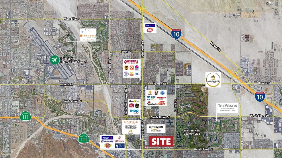 35900 Date Palm Dr, Cathedral City, CA à vendre - Aérien – Image 2 sur 29