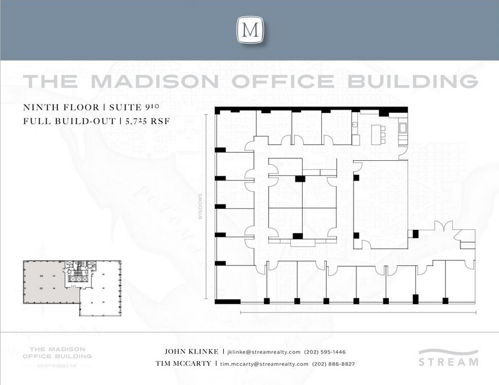 1155 15th St NW, Washington, DC à louer Plan d’étage– Image 1 sur 1
