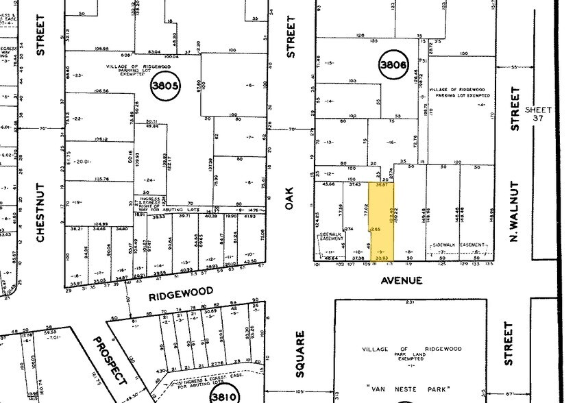 111 E Ridgewood Ave, Ridgewood, NJ à louer - Plan cadastral – Image 3 sur 3