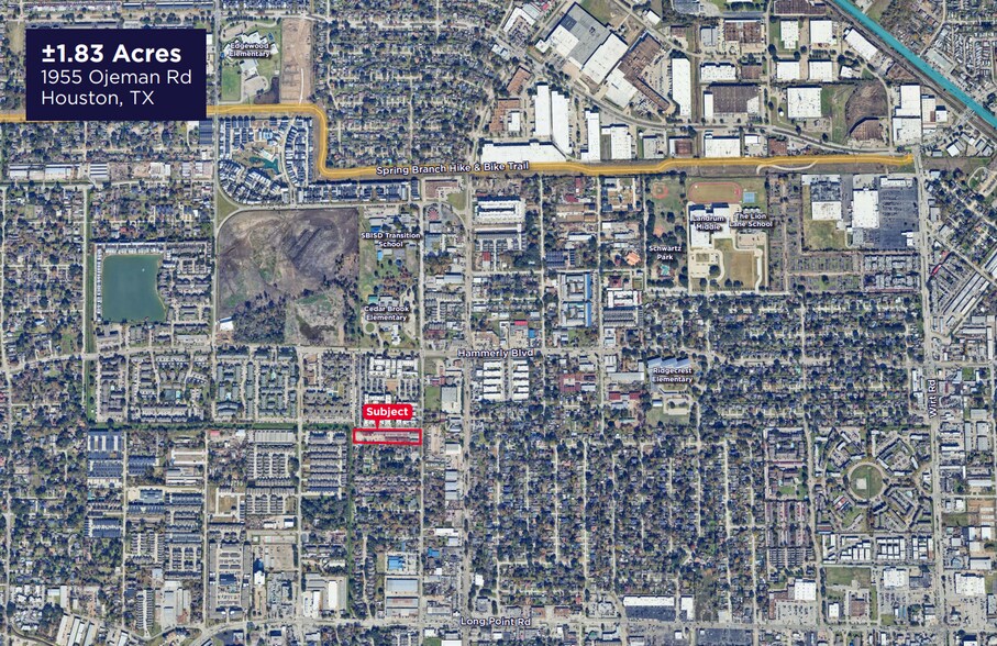 1955 Ojeman Rd, Houston, TX à vendre - Aérien – Image 2 sur 3