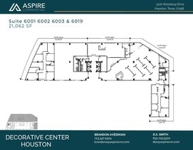 5120 Woodway Dr, Houston, TX à louer Plan d’étage– Image 2 sur 5