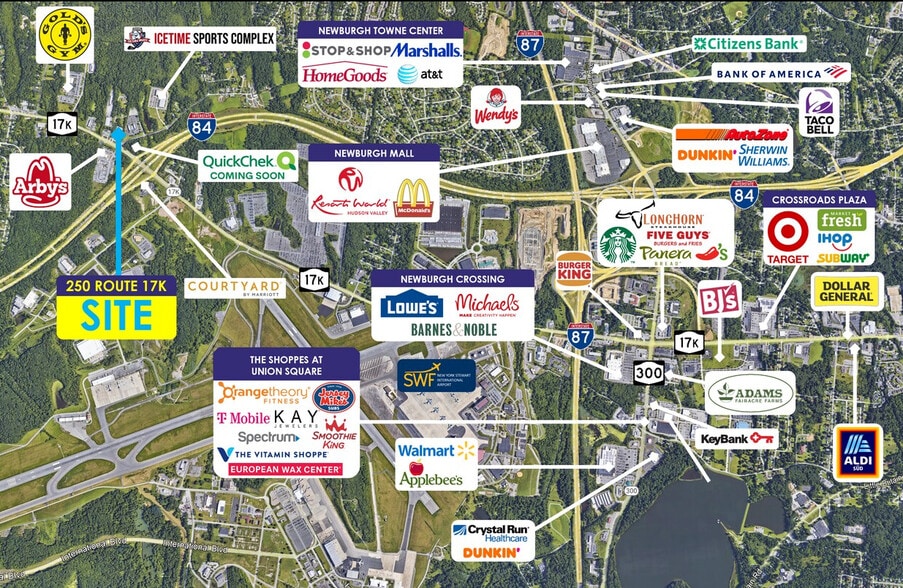 250 Route 17K, Newburgh, NY à vendre - Aérien – Image 3 sur 4