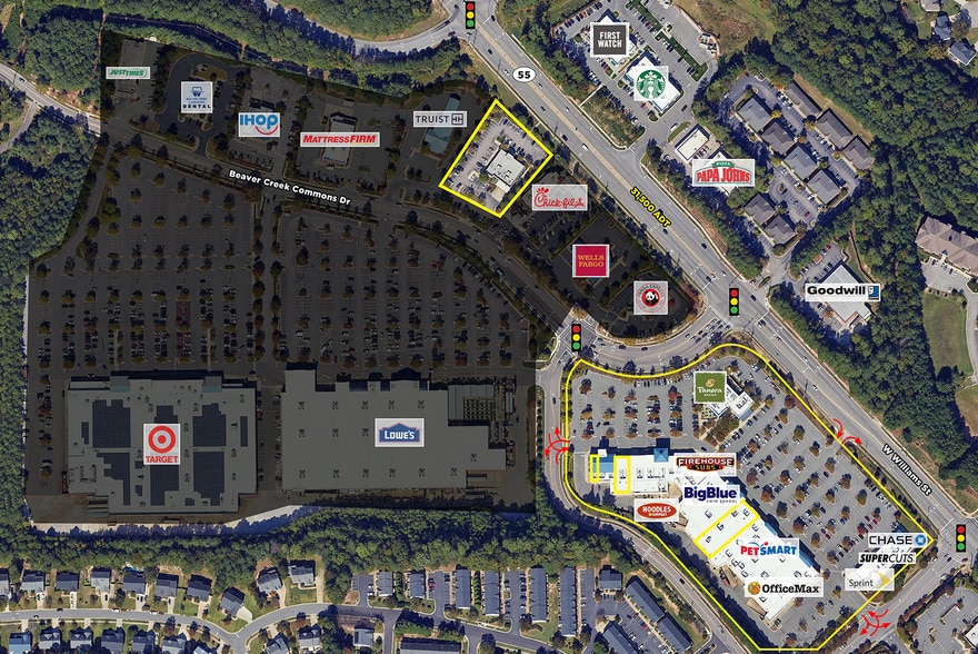 1335 W Williams St S, Apex, NC à louer - Aérien – Image 2 sur 6