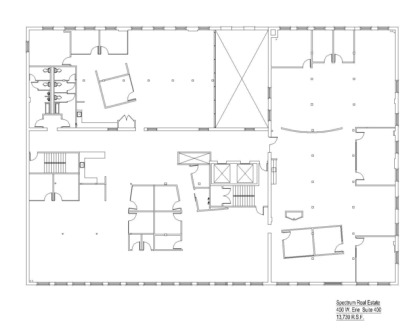 400 W Erie St, Chicago, IL à louer Plan d’étage– Image 1 sur 7