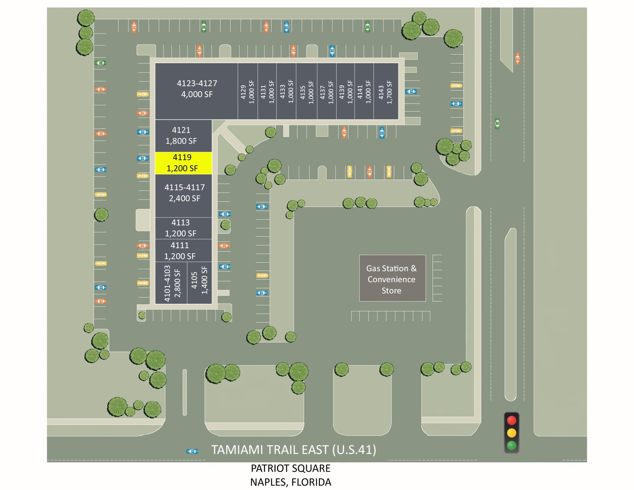 4101-4143 Tamiami Trl E, Naples, FL à louer Plan de site– Image 1 sur 1