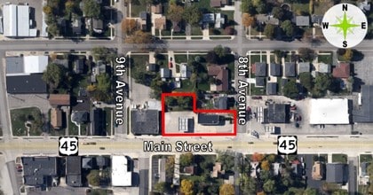 802 Main St, Union Grove, WI - VUE AÉRIENNE  vue de carte