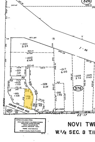 49160 Grand River Ave, Wixom, MI à vendre - Plan cadastral – Image 2 sur 6