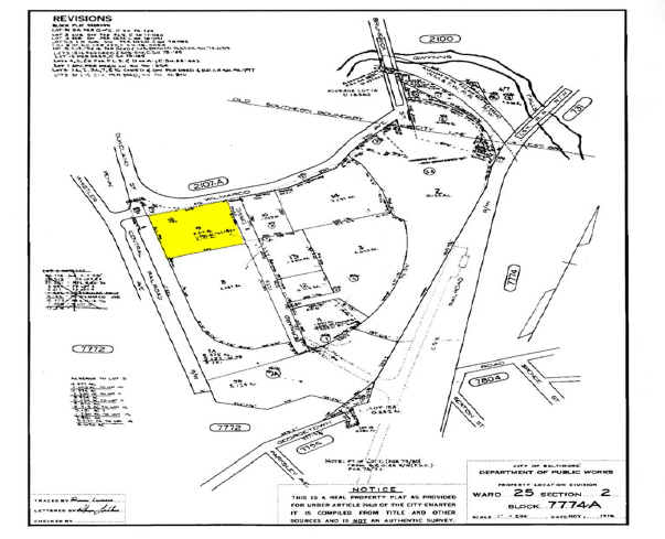 1200 Bernard Dr, Baltimore, MD à louer - Plan cadastral – Image 2 sur 14