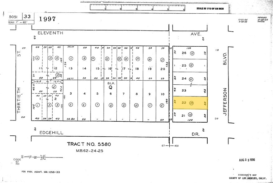 3121 W Jefferson Blvd, Los Angeles, CA à louer - Plan cadastral – Image 2 sur 33