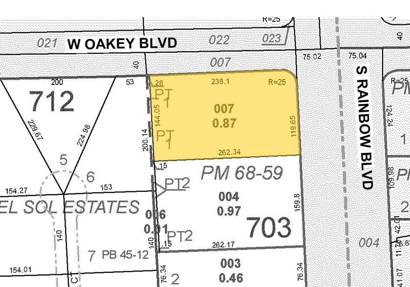 1801 S Rainbow Blvd, Las Vegas, NV à louer - Plan cadastral – Image 2 sur 13