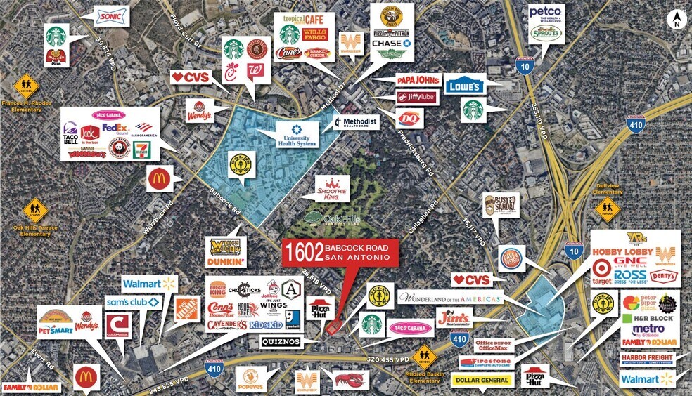 1602 Babcock Rd, San Antonio, TX à louer - Photo de l’immeuble – Image 2 sur 3