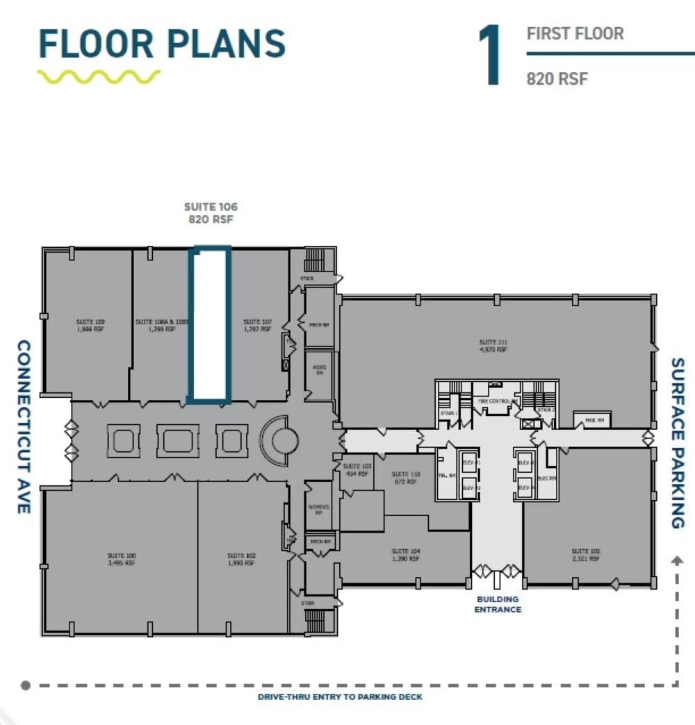 8401 Connecticut Ave, Chevy Chase, MD à vendre Plan d’étage– Image 1 sur 1