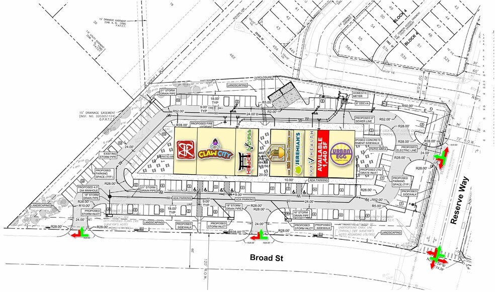 NWC of Broad St & Reserve Way, Mansfield, TX à louer - Plan de site – Image 3 sur 3