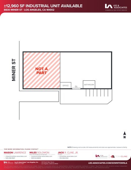 8830-8832 Miner St, Los Angeles, CA à louer - Plan de site – Image 2 sur 16