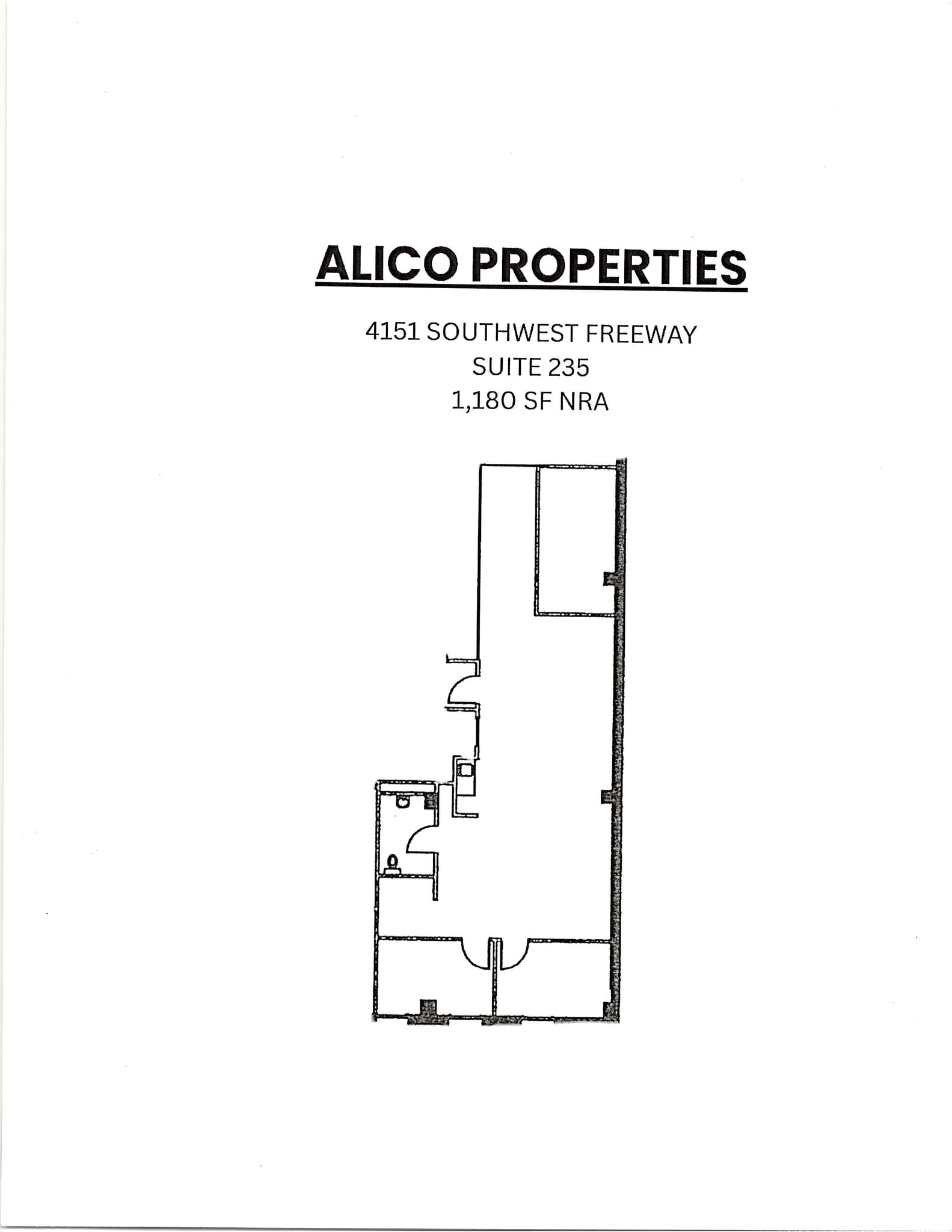 4151 Southwest Fwy, Houston, TX à louer Plan d’étage– Image 1 sur 1