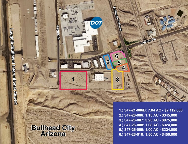 974 Enterprise Drive, Bullhead City, AZ à vendre - Plan cadastral – Image 1 sur 2
