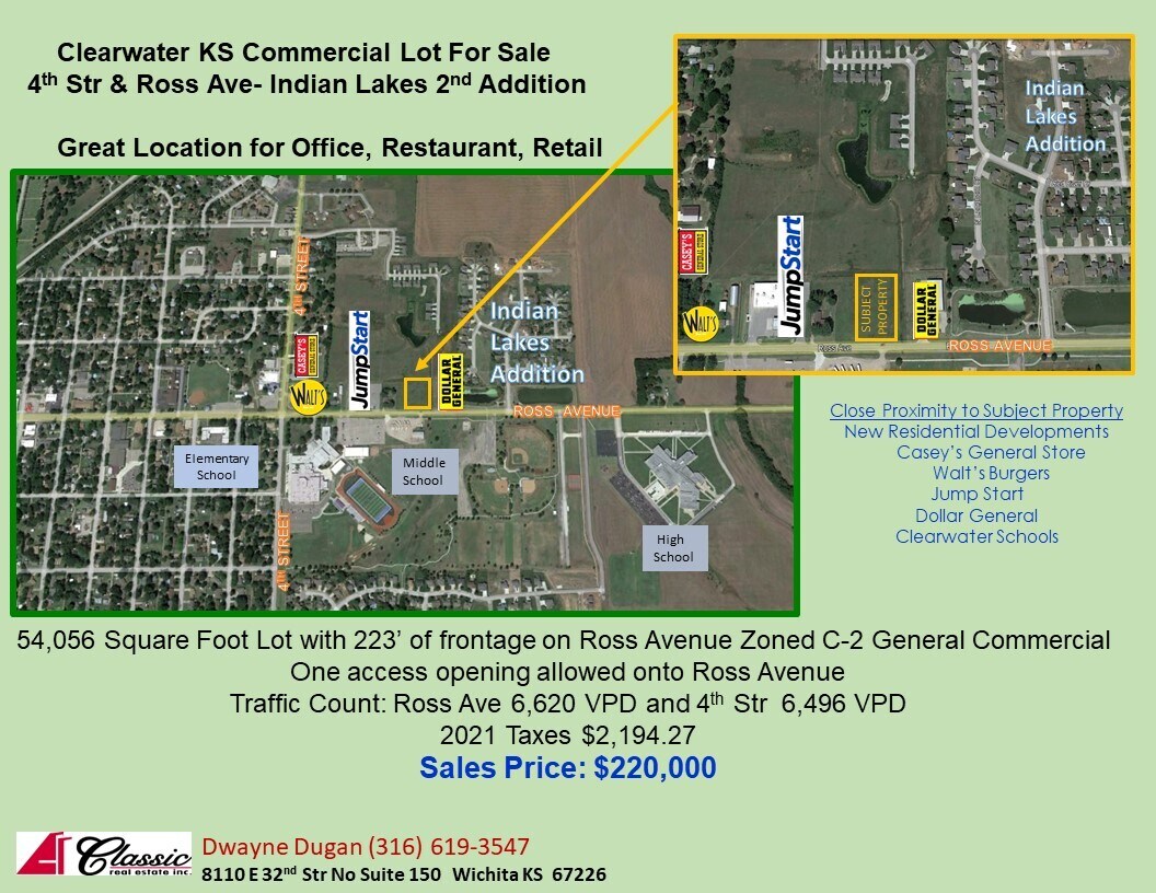 4th & Ross Ave, Clearwater, KS à vendre Photo principale– Image 1 sur 2
