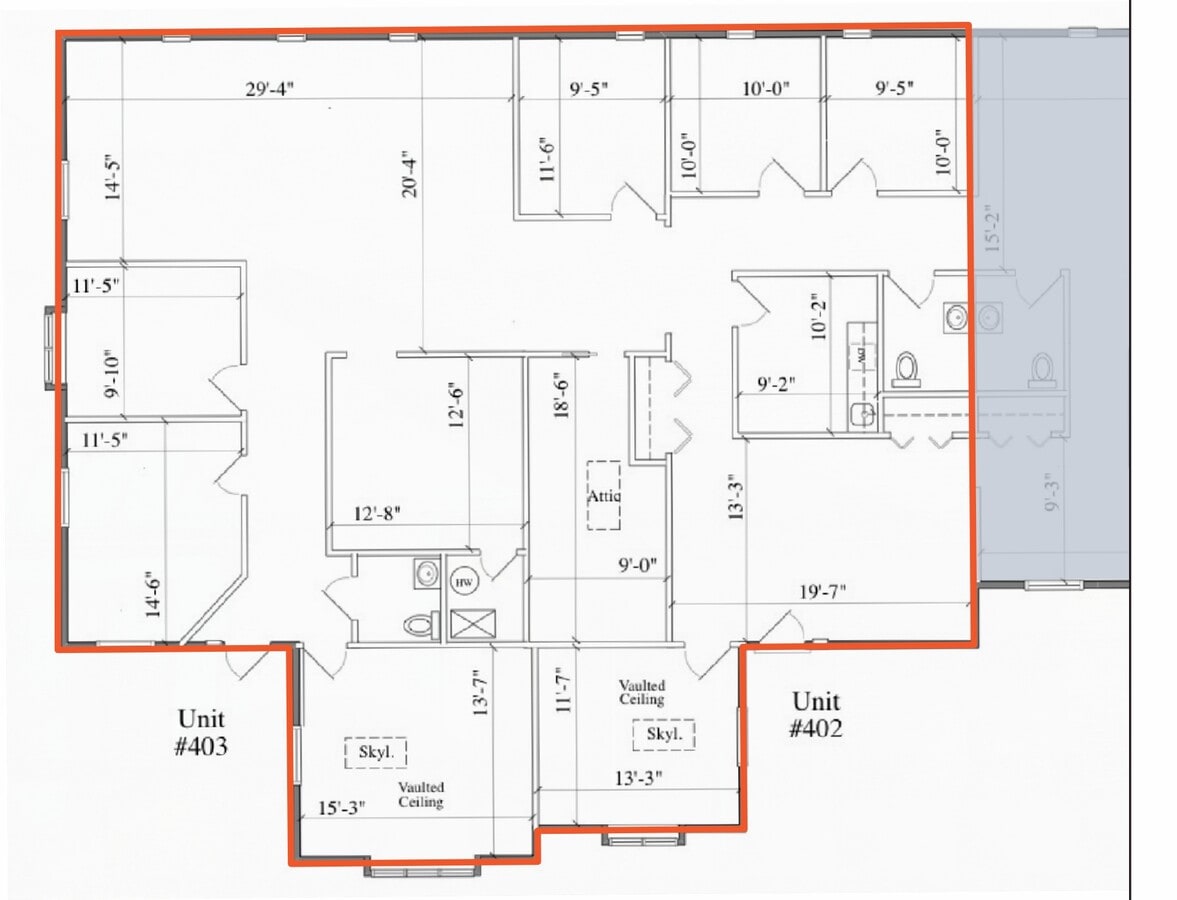 200 Haddonfield Berlin, Gibbsboro, NJ 08026 - Lot 402/403 - - Plan d’étage - Image 1 of 1