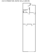 2121 S Priest Dr, Tempe, AZ à louer Plan d’étage– Image 1 sur 1