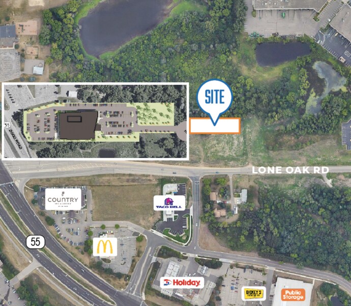 2980 Dodd Rd, Saint Paul, MN à vendre Plan de site– Image 1 sur 2