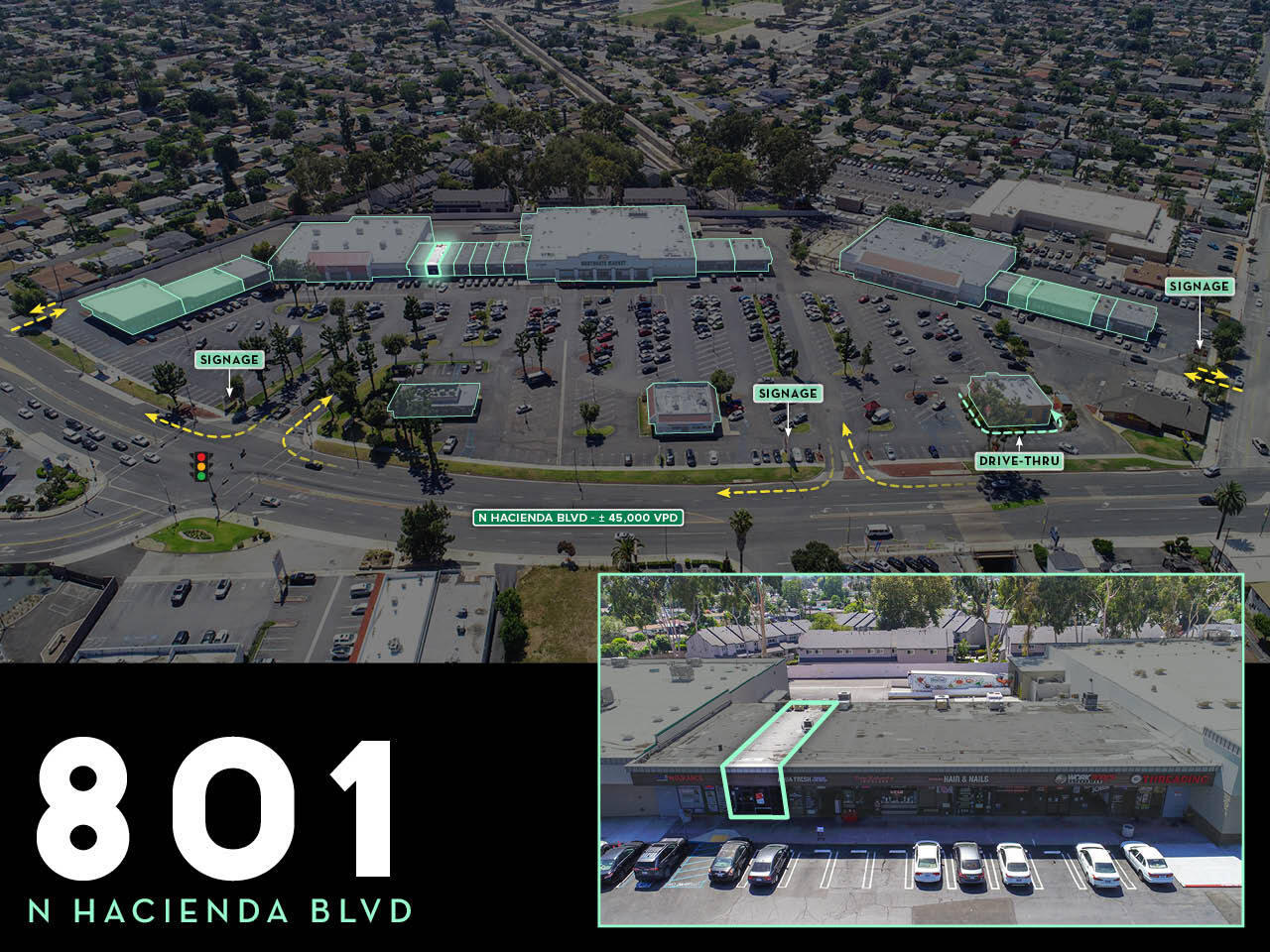 755-899 N Hacienda Blvd, La Puente, CA à louer Photo de l’immeuble– Image 1 sur 1