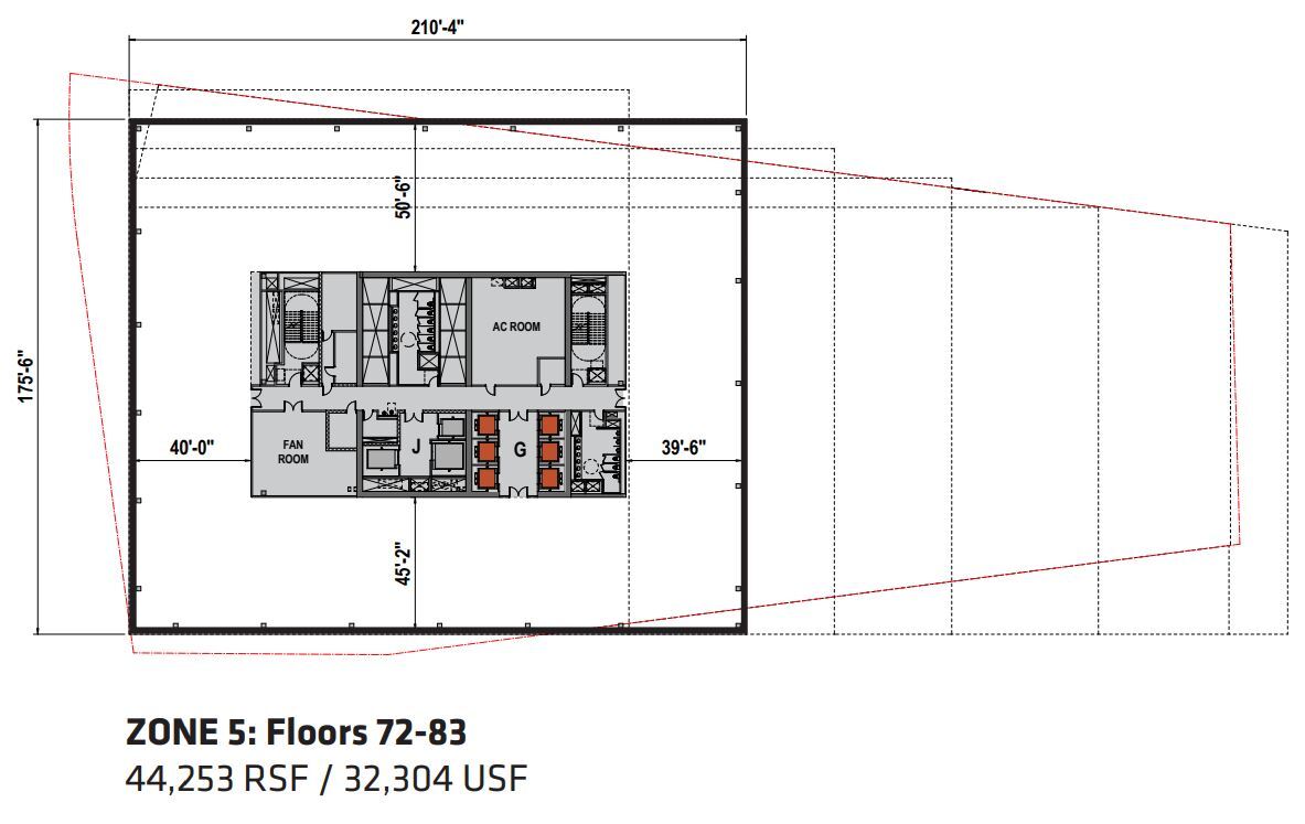 2 World Trade Center, New York, NY à louer Plan d’étage– Image 1 sur 1