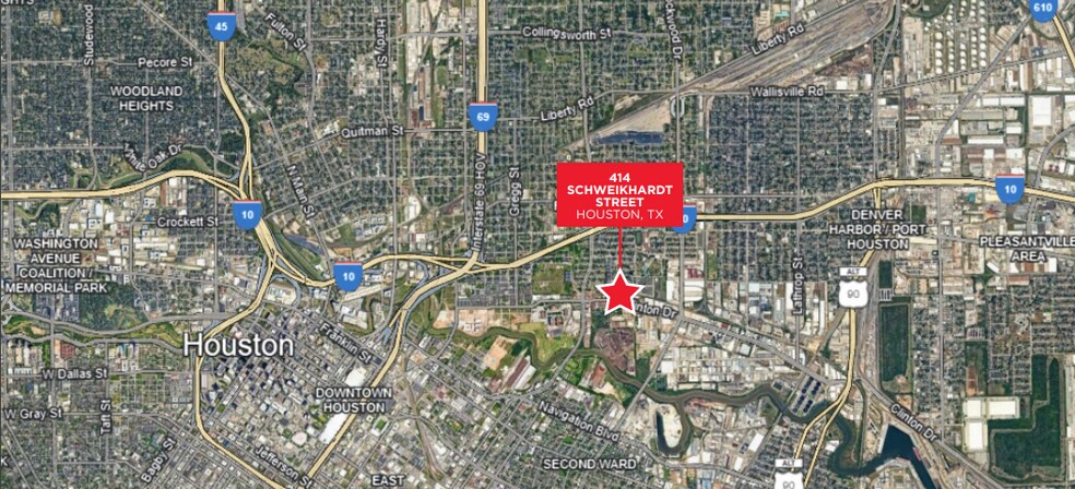 414 Schweikhardt St, Houston, TX à vendre - Aérien – Image 2 sur 4