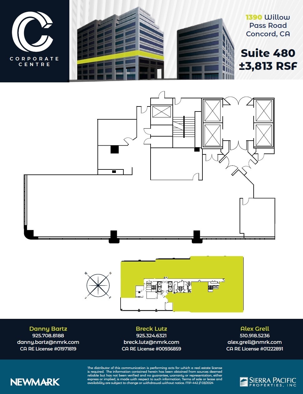 1390 Willow Pass Rd, Concord, CA à louer Plan d’étage– Image 1 sur 1