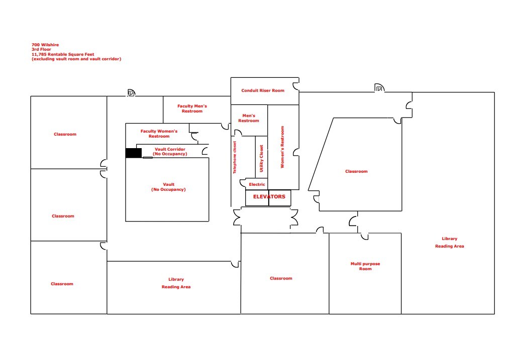 700 Wilshire Blvd, Los Angeles, CA à louer Plan d’étage– Image 1 sur 1