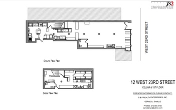 12 W 23rd St, New York, NY à louer Plan d’étage– Image 1 sur 1
