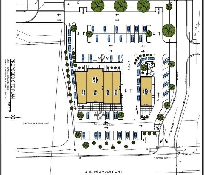 1902-1908 US 41 Hwy, Schererville, IN à vendre - Plan de site – Image 3 sur 3