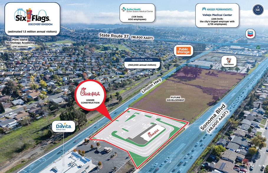 29 Hwy, Vallejo, CA à vendre - Aérien – Image 3 sur 9