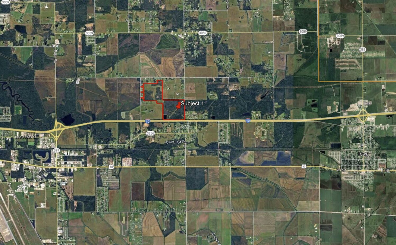 US I-10, I-10 Mobile Village Rd & Hungerford Rd, Lake Charles, LA à vendre Aérien– Image 1 sur 3