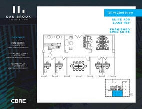 1211 W 22nd St, Oak Brook, IL à louer Plan d’étage– Image 1 sur 1