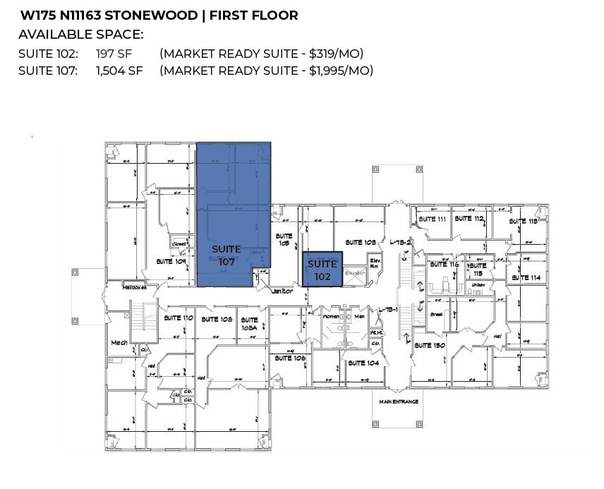 W175N11081 Stonewood Dr, Germantown, WI à louer Plan d’étage– Image 1 sur 1