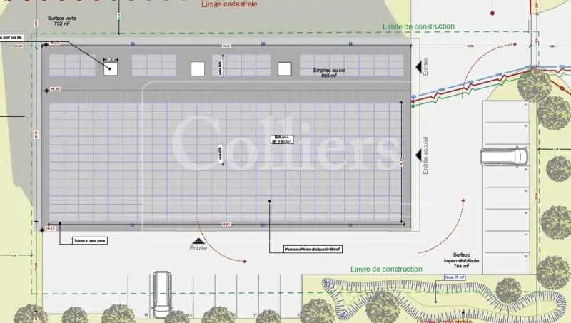 Bureau dans Bollène à louer - Plan d’étage – Image 3 sur 5